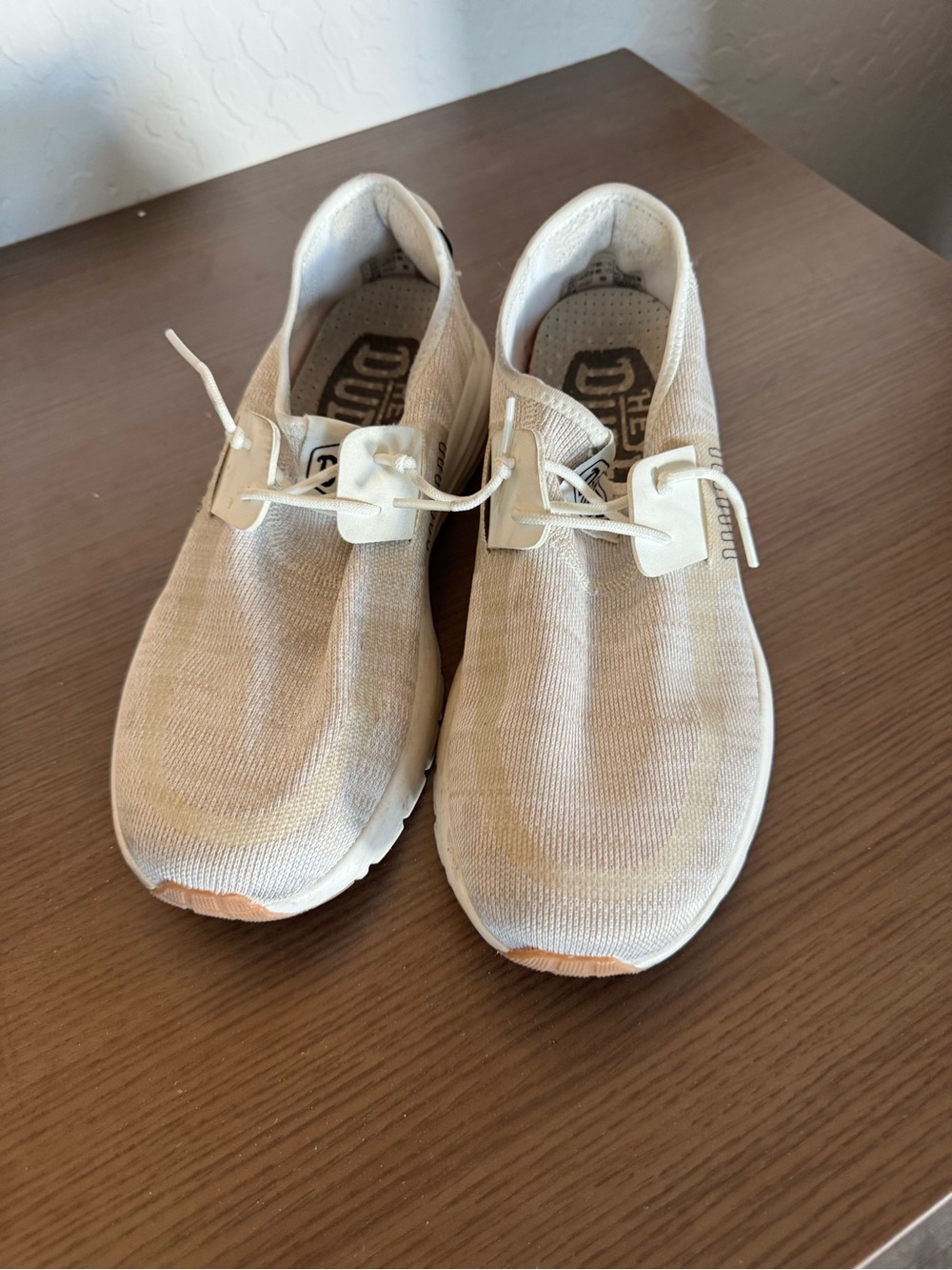 Hey Dude Men’s Slip-On Casual Shoes in Beige